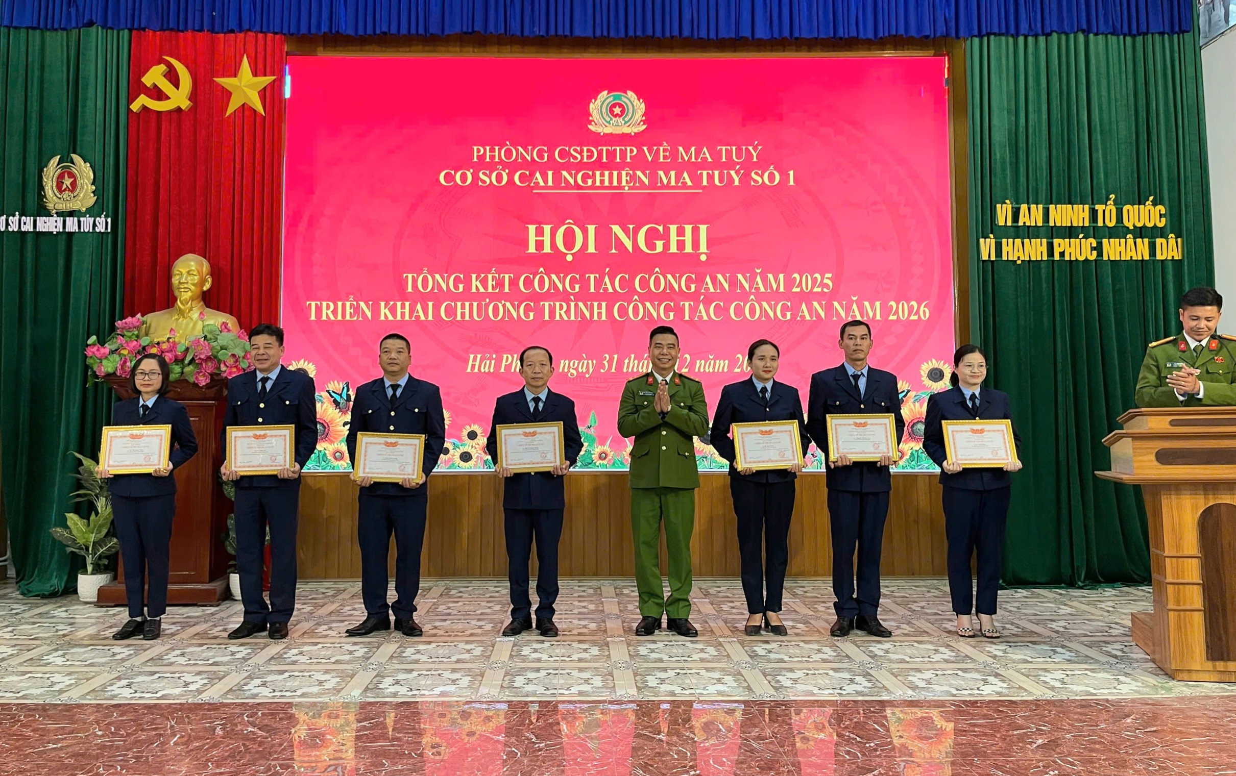 Cơ sở cai nghiện ma túy số 1 tổng kết năm 2025, triển khai chương trình công tác năm 2026
